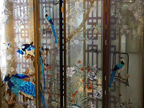 uv平板打印機打印屏風